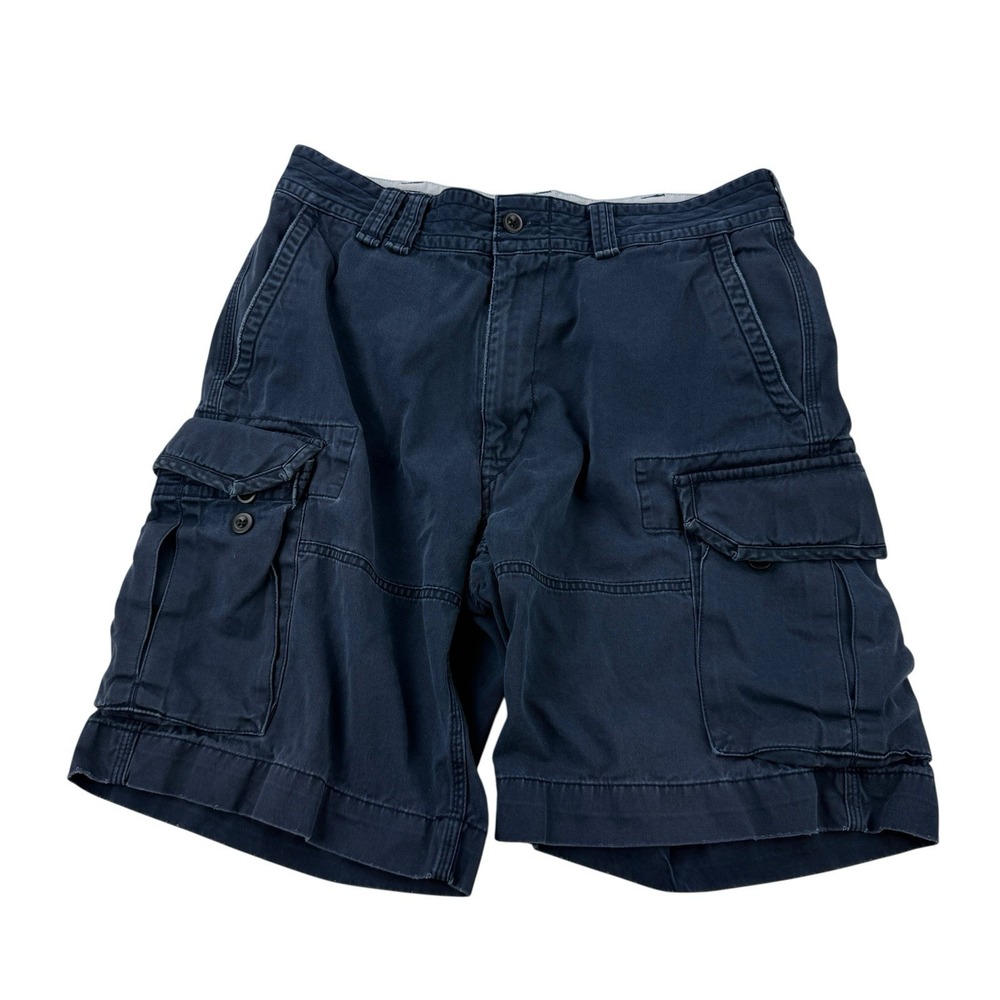 Polo Ralph Lauren‎ Blue Cotton Cargo Shorts Men's Size 35x9.5